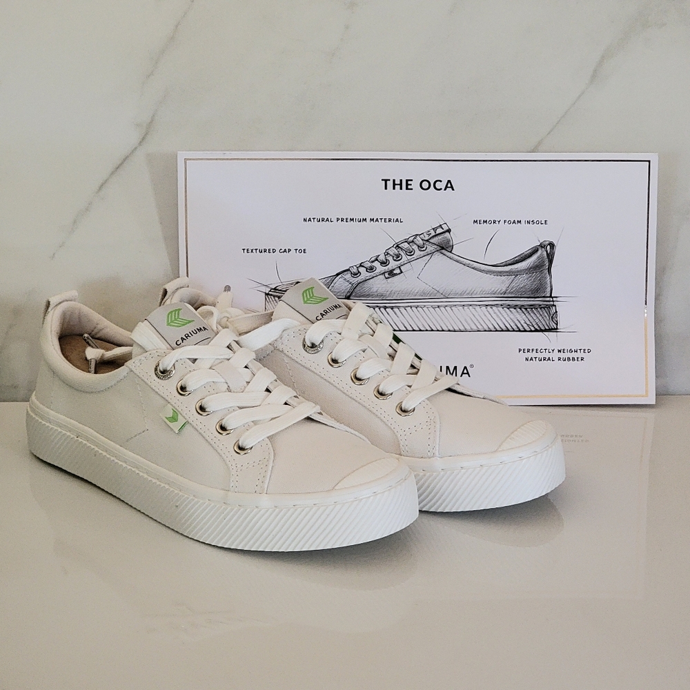 Cariuma | OCA Low Off-white Canvas lace-up sneakers UNISEX